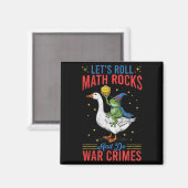 Grappige Kikker Gans Laten we Math Rocks rollen en Magneet (Voorkant / Achterkant)