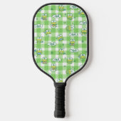 Grappige kikker gepersonaliseerde pickleball-paddl pickleball paddle (Achterkant)