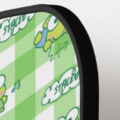Grappige kikker gepersonaliseerde pickleball-paddl pickleball paddle (Links Detail)