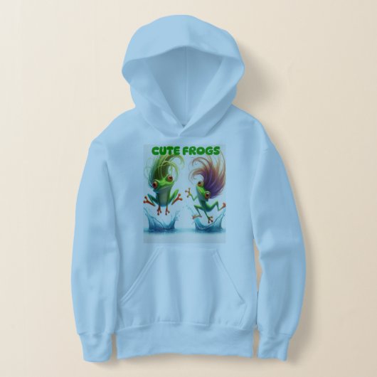 Grappige kikker hoodies voor kinderen (Laagn)