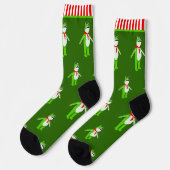Grappige Kikker Kerst Vakantie Sokken (Links)