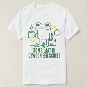 Grappige Kikker Koffie Scheet Cadeau T-shirt