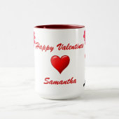 Grappige kikker & liefde hart Valentijnse Mok (Midden)