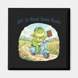 Grappige kikker meme gaat enkele boeken lezen lief magneet