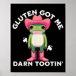 Grappige Kikker Meme Gluten Heeft Me Verdomme Glut Poster