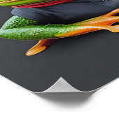 Grappige kikker met zonnebril poster (Hoek)