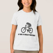 Grappige Kikker op Fiets T-Shirt | Cool Fietsdier (Voorkant)