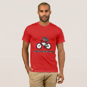 Grappige kikker op fiets T-shirt | Cool fietsdier  (Voorkant volledig)