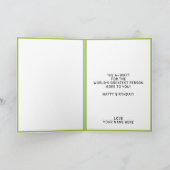 Grappige kikker pad koele echtgenoot gelukkige ver bedankkaart (Binnen)