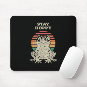 Grappige Kikker Pad Liefhebber Retro Vintage Desig Muismat