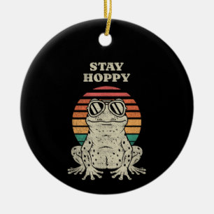 Grappige Kikker Pad Liefhebber Retro Vintage Ontwe Keramisch Ornament