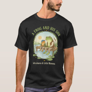 Grappige Kikker Papa Sticker – Vader & Zoon Vissen T-shirt