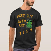 Grappige kikker rizz em met het tim t-shirt (Voorkant)