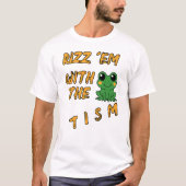 Grappige kikker rizz em met het tim t-shirt (Voorkant)