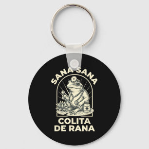 Grappige kikker Sana Sana Colita De Rana Schattige Sleutelhanger