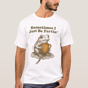 Grappige Kikker Soms Laat Ik Eenvoudig Weg Scheten T-shirt
