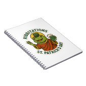 Grappige Kikker St.Patrick's Dag Notitieboek (Rechterzijde)