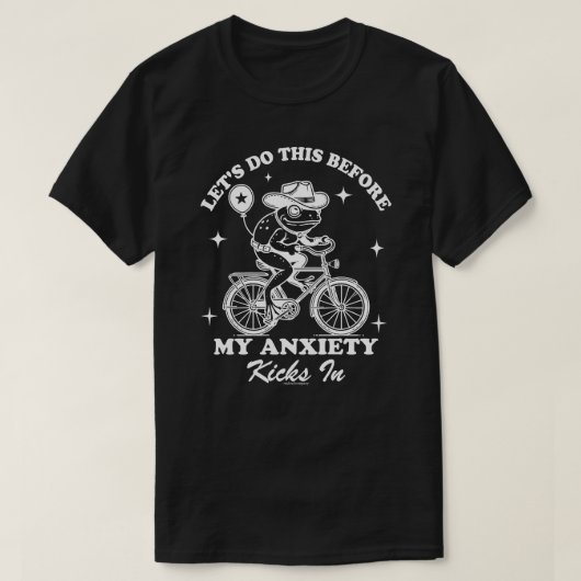 Grappige kikker T-shirt - Fietsen rijden Cowboy To (Design voorkant)