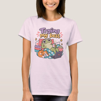 Grappige Kikker Uitstel Humor Ontspannende Kikkers T-shirt