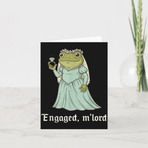 Grappige Kikker Verlovings T-shirt voor Koppels Sn Kaart