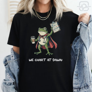 Grappige Kikker Verpleegster We Maken 's Ochtends T-shirt