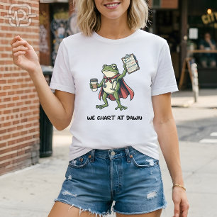 Grappige Kikker Verpleegster We Maken 's Ochtends T-shirt