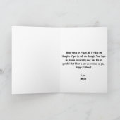 Grappige kikker wit aangepaste zoon 30e verjaardag kaart (Binnen)