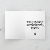 Grappige kikker witte zoon 30e verjaardag kaart (Binnen)