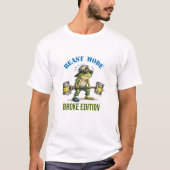 Grappige Kikker Workout | Beast Mode Blut Editie T-shirt (Voorkant)