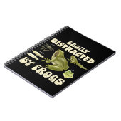 Grappige kikkerliefhebber gemakkelijk afgeleid doo notitieboek (Linkerzijde)