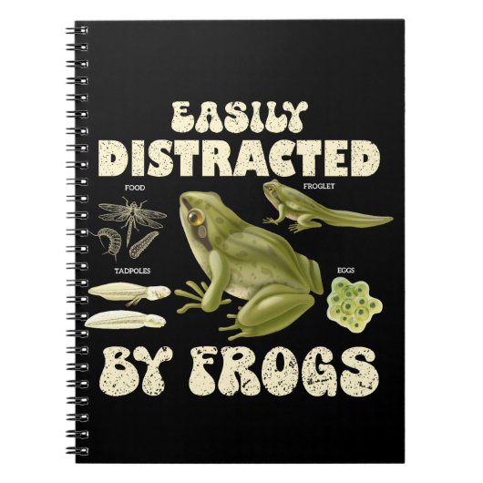 Grappige kikkerliefhebber gemakkelijk afgeleid doo notitieboek (Voorkant)