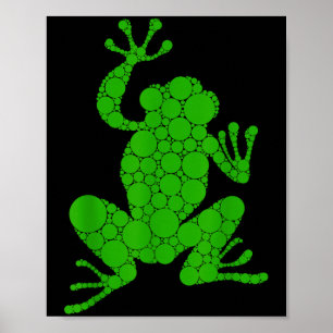 Grappige Kikkerminnaars Stippen Kunst Student Gelu Poster