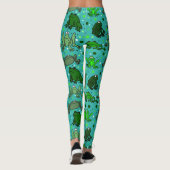 Grappige Kikkers Cartoon Leggings (Achterkant)