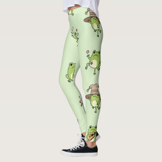 Grappige kikkers op pad leggings (Links)