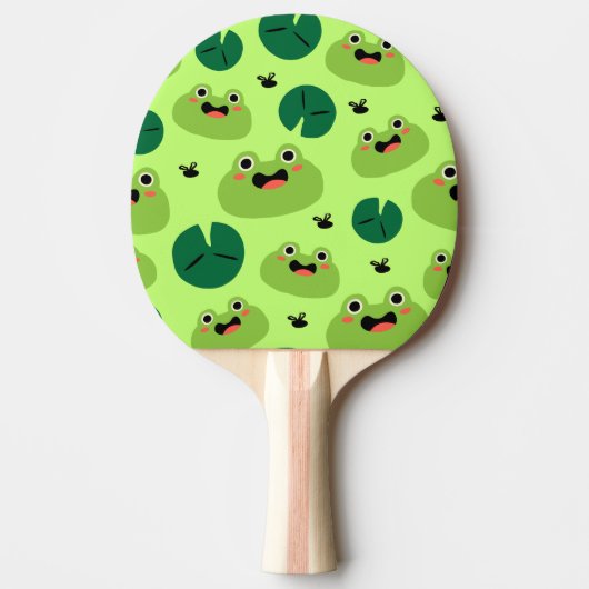 Grappige kikkers tafeltennisbatje (Voorkant)