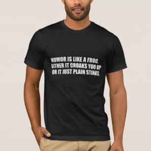 Grappige kikkertekst, geestige grap T-shirt