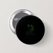 Grappige Kikkertovenaar Gaat Dwaasheden Uithalen V Ronde Button 5,7 Cm (Voorkant /achterkant)