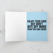 GRAPPIGE KILLER SHARK VERJAARDAGSKAARTEN KAART (Binnen)