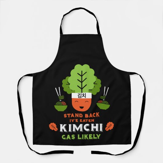 Grappige Kimchi Eter Schort (Voorkant)