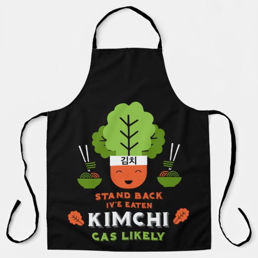 Grappige Kimchi Eter Schort (Voorkant)