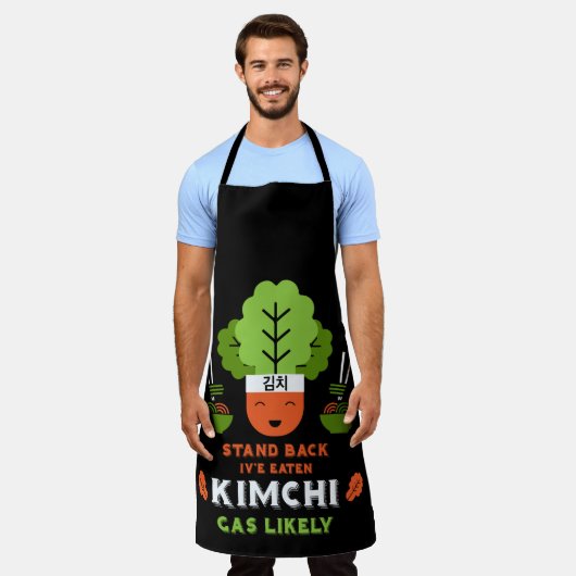 Grappige Kimchi Eter Schort (Gedragen)