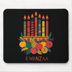 Grappige Kinara Zeven Kaarsen Kwanzaa Viering 1 Muismat