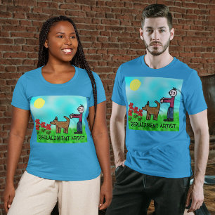 Grappige Kindachtige Vervangings Kunstenaar Unisex T-shirt