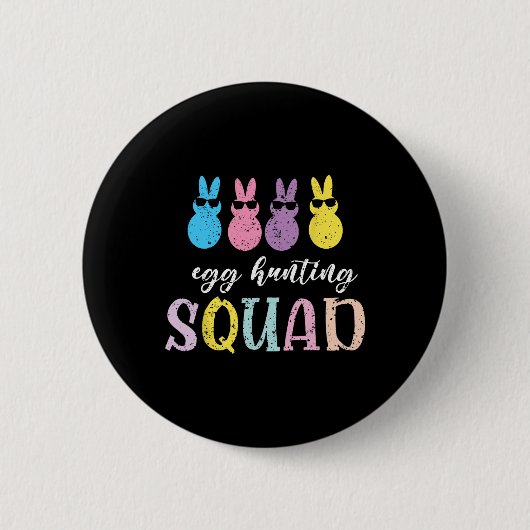Grappige Kinder Byby Egg Hunting Squad Ronde Button 5,7 Cm (Voorkant)
