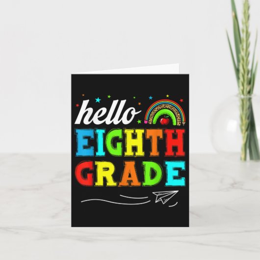 Grappige Kinder Hallo studenten Kaart (Voorkant)