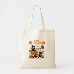 Grappige kinder Halloween feestkostuumfeest met po Tote Bag