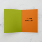 Grappige kinder Halloween kaart (Binnen)