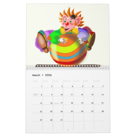 Grappige Kinder kalender (Mar 2026)