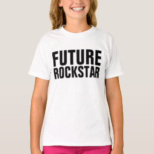Grappige Kinder Meisjes T-shirts, FUTURE ROCKSTAR T-shirt
