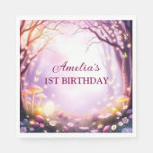 Grappige Kinder paasthema verjaardagsfeestje Servet (Voorkant)